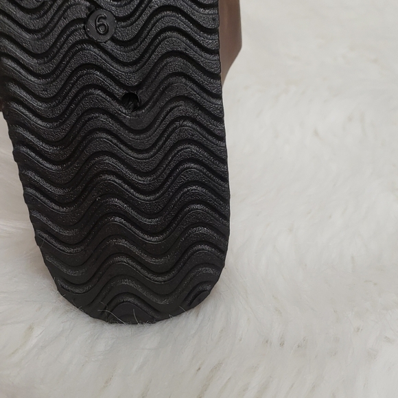 Slides brown cork large buckle w/ arch support - Picture 6 of 8